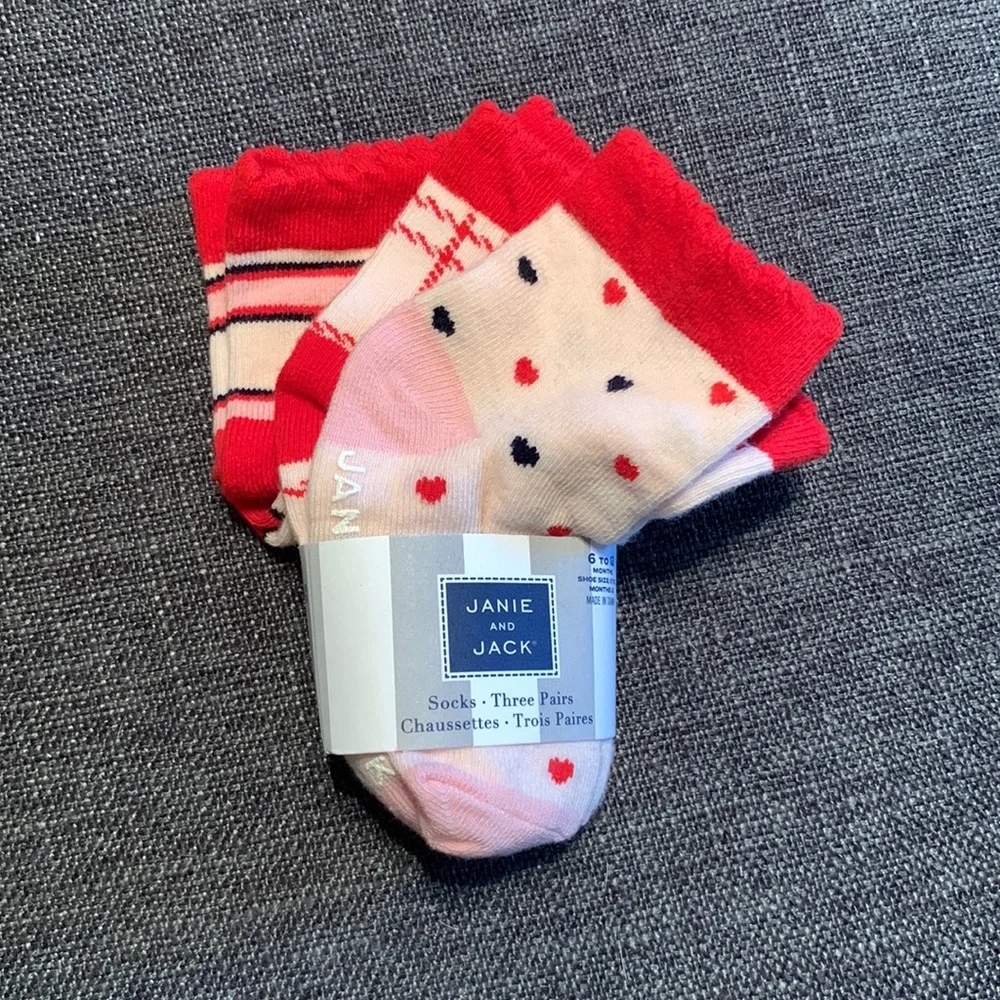 Janie and Jack Baby Girl Socks 3 Pack